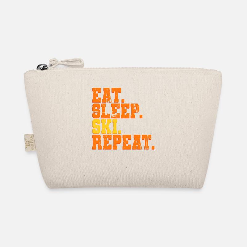 Skiing Ski - Organic Pouch - nature