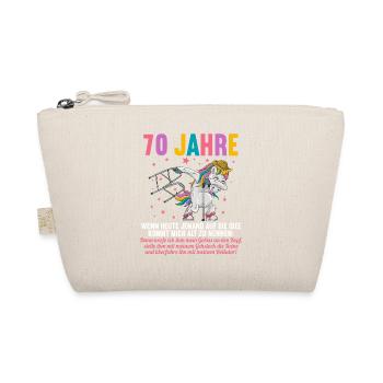 70 Jahre idee mich alt zu nennen 70 Geburtstag - Bio-Täschchen - Natur - Vorne