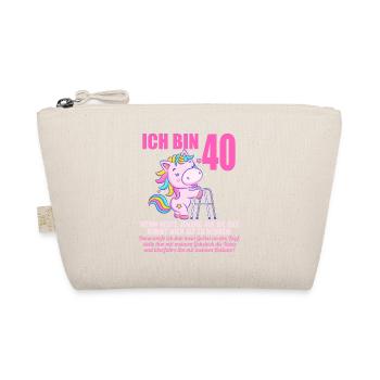 40 Jahre idee mich alt zu nennen 40 Geburtstag - Bio-Täschchen - Natur - Vorne