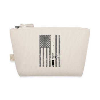 Fishing USA Flag - Organic Pouch - nature - Front