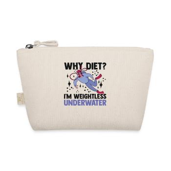 Why Diet I'm Weightless Underwater Scuba Diver Sno - Bio-Täschchen - Natur - Vorne