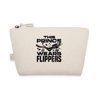 This Prince Wears Flippers Diver Scuba Diver Divin - Bio-Täschchen - Natur - Vorne