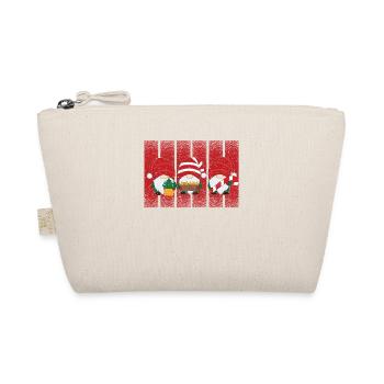 Christmas Gnome Funny Gnome Holiday Hanging - Organic Pouch - nature - Front