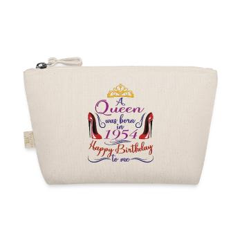 1954 70th Birthday For Women Queen 70 Years Old - Organic Pouch - nature - Front