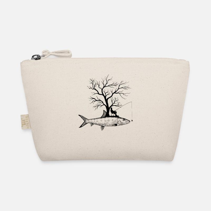 Graphic Tree - Fish Bone Fish Organic Pouch