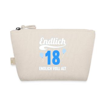 Endlich 18 Jahre endlich voll alt 18 Geburtstag - Bio-Täschchen - Natur - Vorne