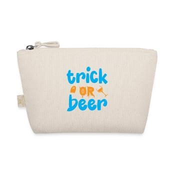 Trick oder Bier - Halloween-Humor - Bio-Täschchen - Natur - Vorne