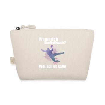 Handball Spruch Handballspieler Handballer Humor - Bio-Täschchen - Natur - Vorne