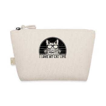 Funny Cat Owner - I Love My Cat Life - Organic Pouch - nature - Front