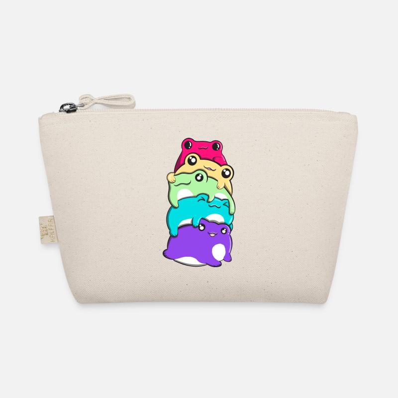 Non-Binary Pride Kawaii Frog Bunch Nonbinary Organic Pouch