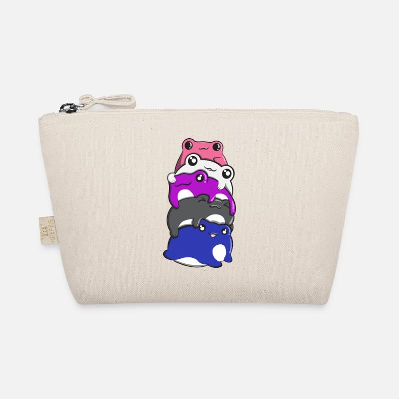 Genderfluid Pride Frog Pile Drapeau fluide de genre Trousse biologique