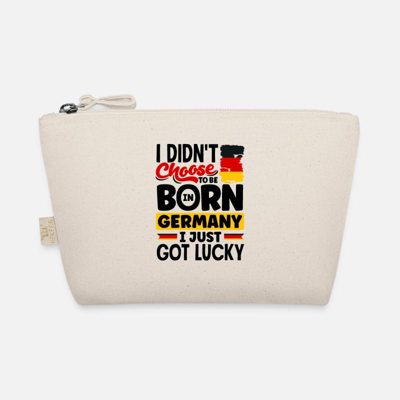 German Germany German Flag I Just Got Lucky Funny - Bio-Täschchen - Natur