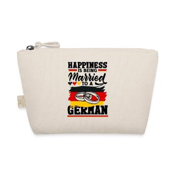 Happiness Is being Married To A German Germany - Bio-Täschchen - Natur - Vorne