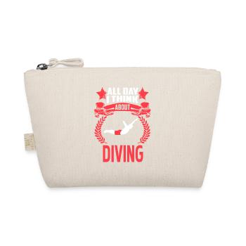 Toute la journée je pense à Diving Vintage Diver Présent - Trousse biologique - nature - Devant