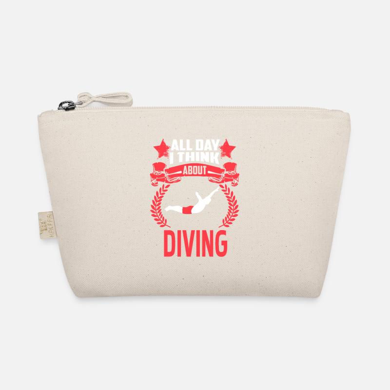 All Day I Think About Diving Vintage Diver Present Bio-Täschchen