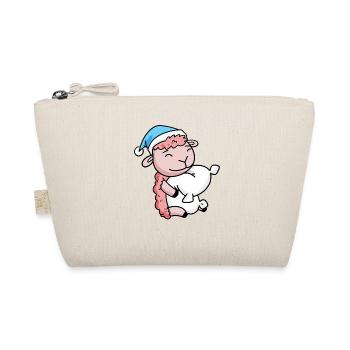 Mouton avec oreiller et bonnet de couchage - Trousse biologique - nature - Devant