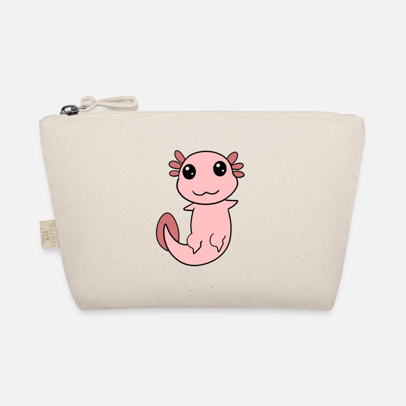 Süßes Axolotl Rosa Bio-Täschchen