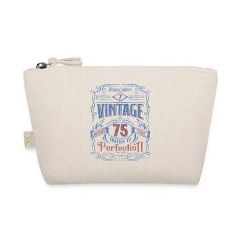 Vintage Crafted To Perfection 75th Birthday - Bio-Täschchen - Natur - Vorne