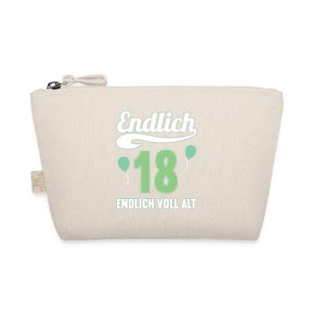 Endlich 18 Jahre endlich voll alt 18 Geburtstag - Bio-Täschchen - Natur - Vorne