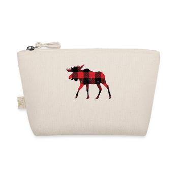 Buffalo Plaid Elch Matching Familie Weihnachten - Bio-Täschchen - Natur - Vorne