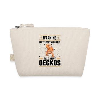 Gecko Gift Leopard Gecko - Organic Pouch - nature - Front