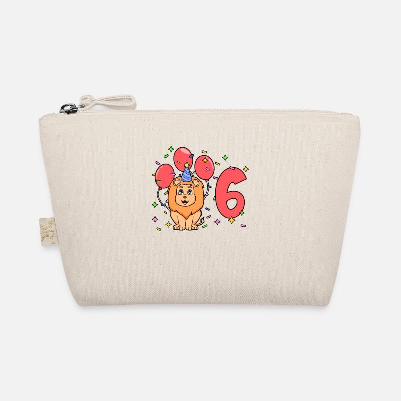 With lion - children's birthday 6 years Organic Pouch