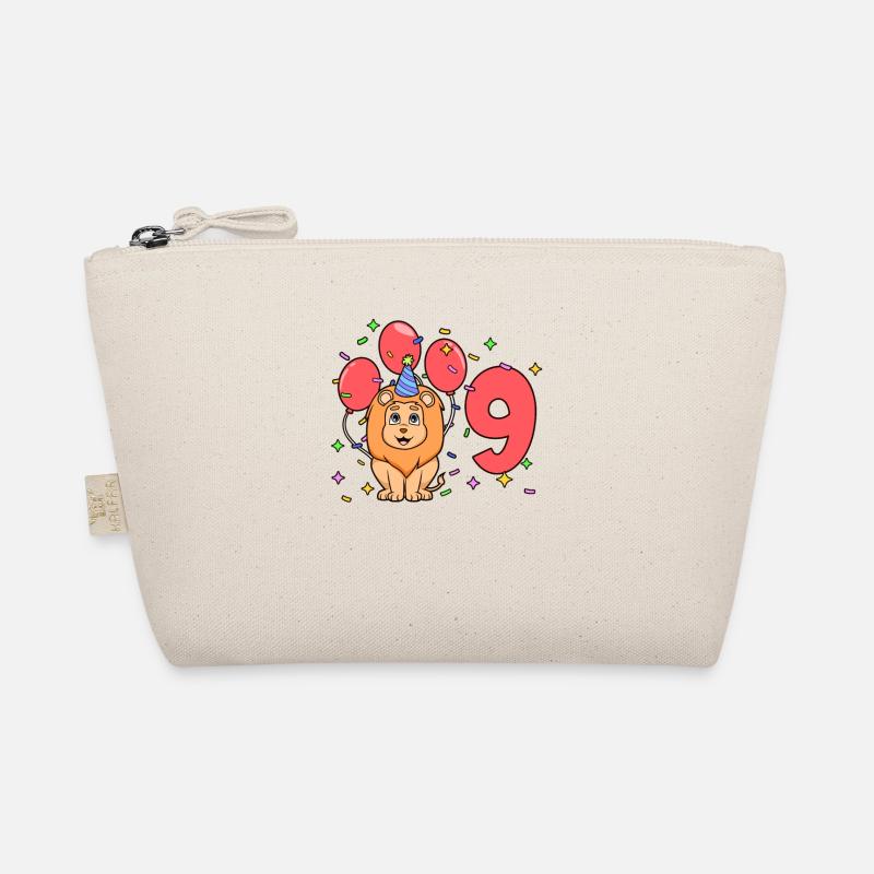 With lion - children's birthday 9 years Organic Pouch