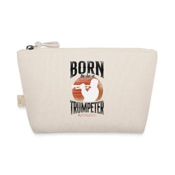 Trumpet Player Vintage Retro Born - Bio-Täschchen - Natur - Vorne