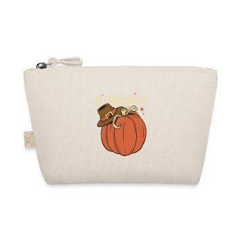 Howdy Pumpkin Cowboy Pilgrim Hat - Bio-Täschchen - Natur - Vorne