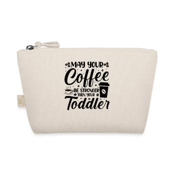 Kaffee Sarkasmus Freunde Glück Freude Cappuccino - Bio-Täschchen - Natur - Vorne