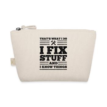C’est ce que je fais - je répare des choses et je sais des choses - Trousse biologique - nature - Devant