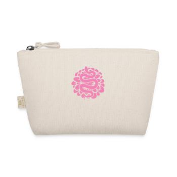 Schlange in Rosa Muster Terrarium Reptil Tier - Bio-Täschchen - Natur - Vorne