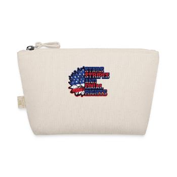 Stars Stripes and Equality - Organic Pouch - nature - Front