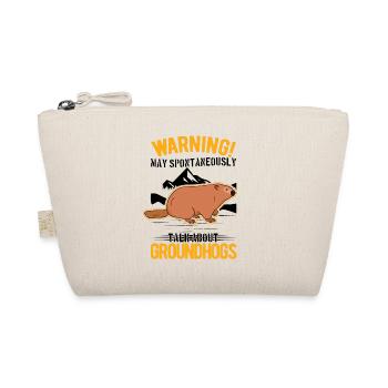 Marmot Gift Groundhog Day Woodchuck - Organic Pouch - nature - Front