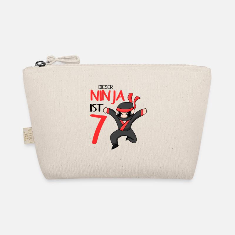 7 Jahre Junge Ninja - 7 Geburtstag - Ich bin 7 Bio-Täschchen