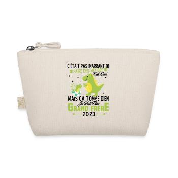 Je vais être grand frère 2023 / Cadeau grand frère - Trousse biologique - nature - Devant