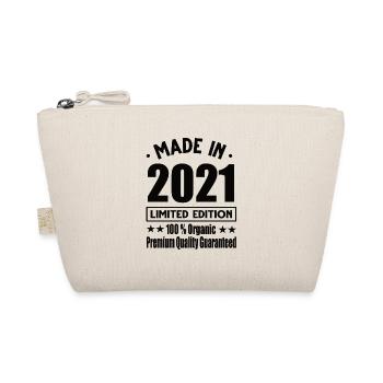 Made in 2021 Vintage Retro Limited Edition - Organic Pouch - nature - Front