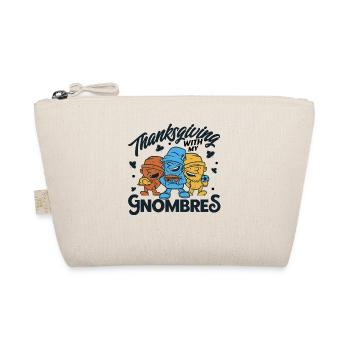 Thanksgiving Funny Gnomes Costume Autumn - Organic Pouch - nature - Front
