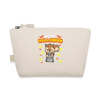 My First Halloween Scary Hallow's Eve Birthday - Organic Pouch - nature - Front