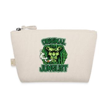 Original Junglist Lion - Drum n Bass DNB - Organic Pouch - nature - Front