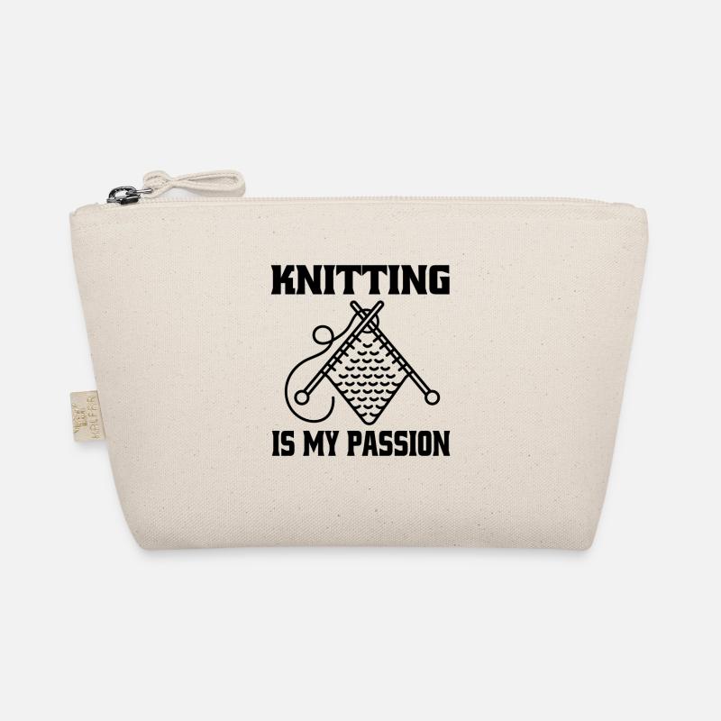 Stricken Geschenk Schneiderin Häkeln Nähen Bio-Täschchen