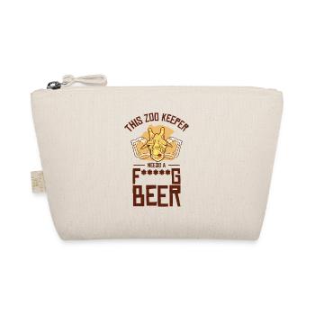 Zookeeper Drinking Beer Zookeeping Beer Lover - Organic Pouch - nature - Front