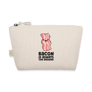 Funny Bacon Lover Bacon Is Always The Answer - Organic Pouch - nature - Front