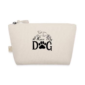 I love my dog - Organic Pouch - nature - Front
