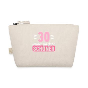 30 Jahre wieder ein Jahr schöner 30 Geburtstag - Bio-Täschchen - Natur - Vorne