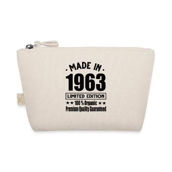 Made in 1963 Vintage Retro Limited Edition - Bio-Täschchen - Natur - Vorne