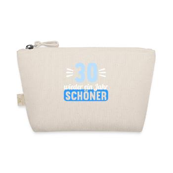 30 Jahre wieder ein Jahr schöner 30 Geburtstag - Bio-Täschchen - Natur - Vorne
