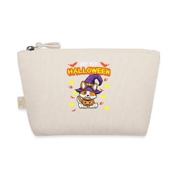 My First Halloween Scary Hallow's Eve Birthday - Organic Pouch - nature - Front