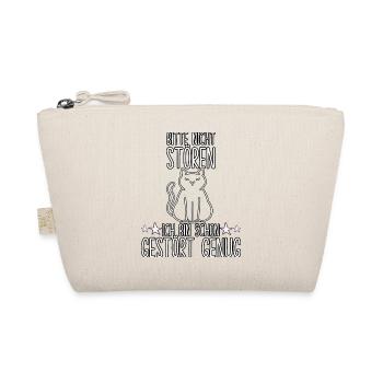 Lustiges Katzen Geschenk Katzenhalter Katze - Bio-Täschchen - Natur - Vorne