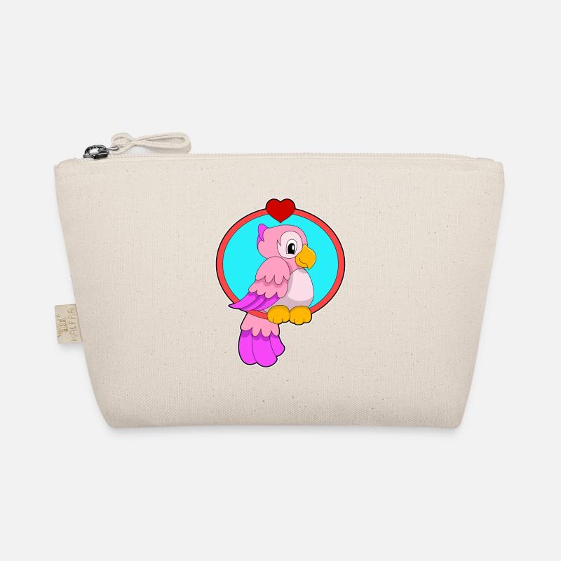 Papagei mit Herz Bio-Täschchen